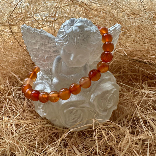 Bracelet boule cornaline A T2