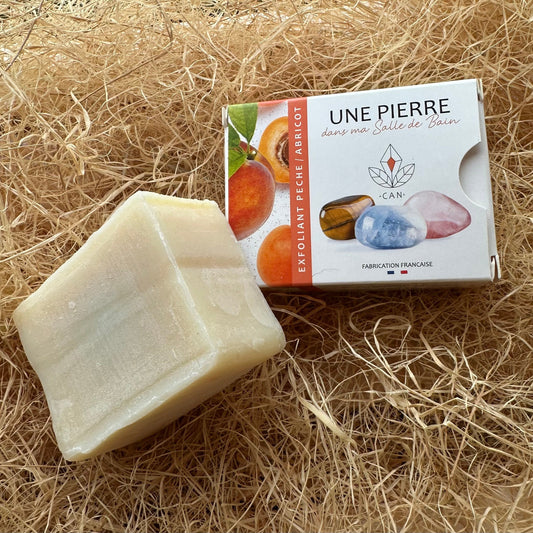 Savon exfoliant pêche abricot