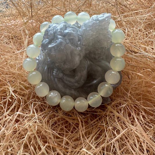 Bracelet boule 10 mm jade de chine A