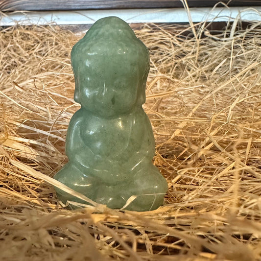 Bouddha indien aventurine verte